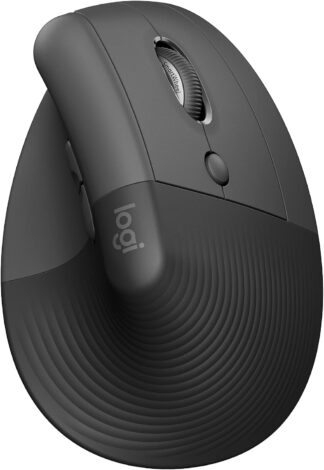 Mouse Sem Fio Logitech Lift Vertical com Design Ergonômico para Redução de Tensão Muscular, Cliques Silenciosos, Conexão Bluetooth ou USB Logi Bolt, Compatível com Windows/macOS/iPadOS – Grafite Mouse Sem Fio Logitech Lift Vertical com Design Ergonômico para Redução de Tensão Muscular, Cliques Silenciosos, Conexão Bluetooth ou USB Logi Bolt, Compatível com Windows/macOS/iPadOS – Grafite