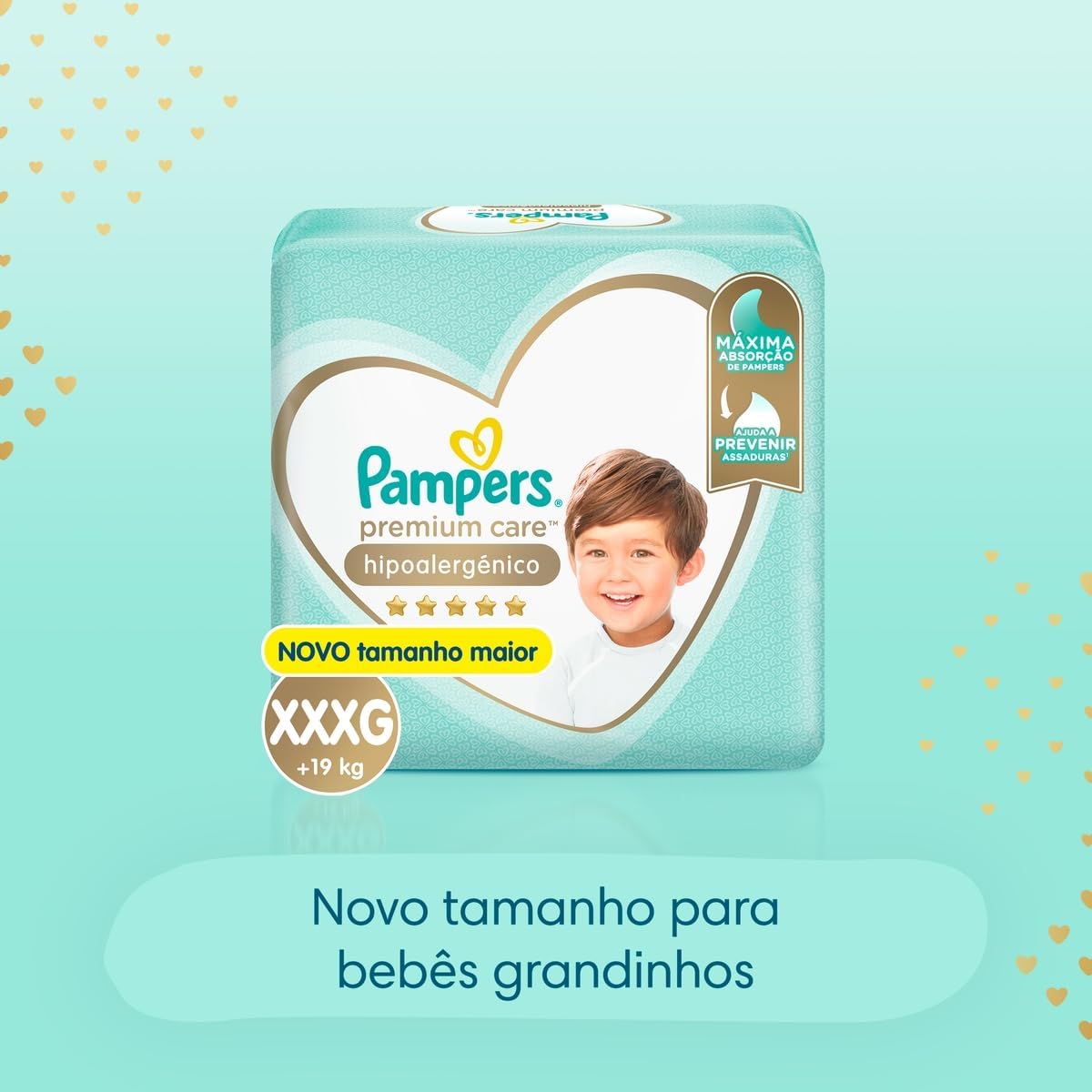 Fralda Pampers Premium Care Tamanho XXXG 104 Unidades - Imagem 7