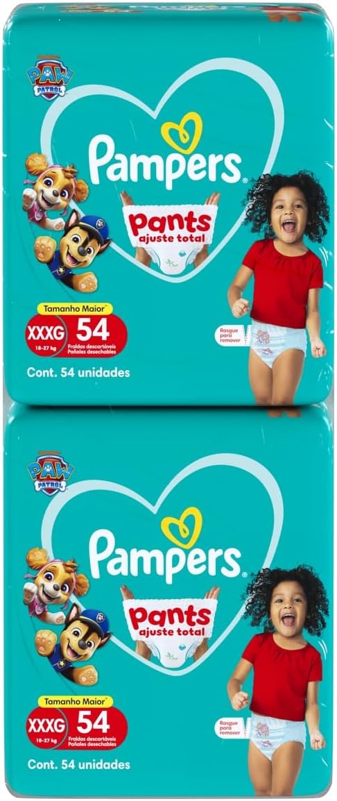 Fralda Pampers Pants Ajuste Total Tamanho XXXG,108 Unidades - Imagem 10