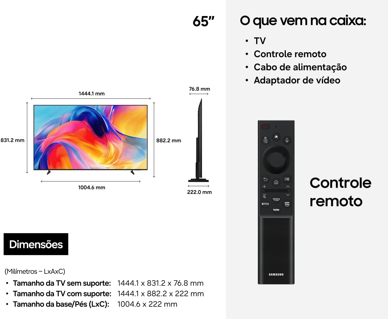 Samsung Smart TV 65" MiniLED 4K M75H - Imagem 7