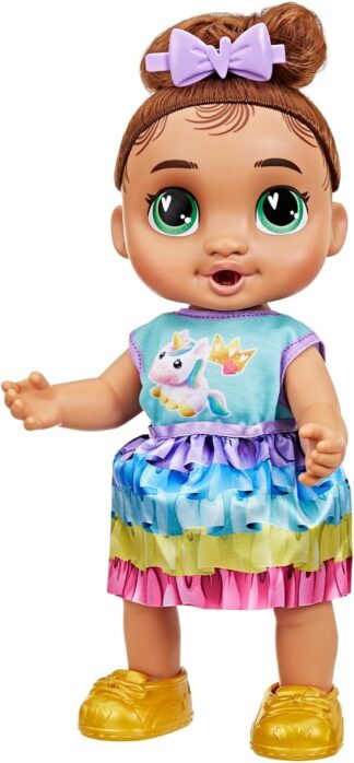 Baby Alive, Boneca, Baby Grows Up, Sophia Sparkle – Cabelos Castanhos, Brinquedo Interativo, 35 cm – A partir de 3 Anos Baby Alive, Boneca, Baby Grows Up, Sophia Sparkle – Cabelos Castanhos, Brinquedo Interativo, 35 cm – A partir de 3 Anos