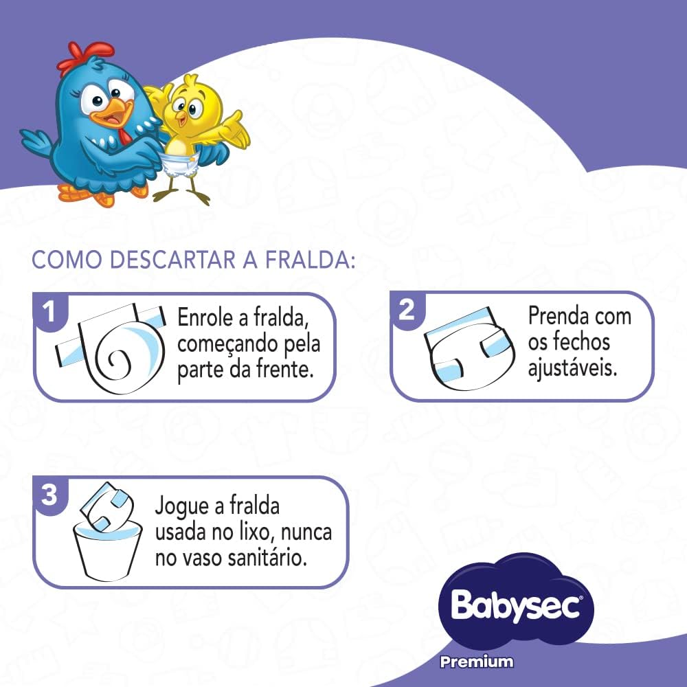 Fralda Babysec Premium Hiper XG 56 Unidades - Imagem 4
