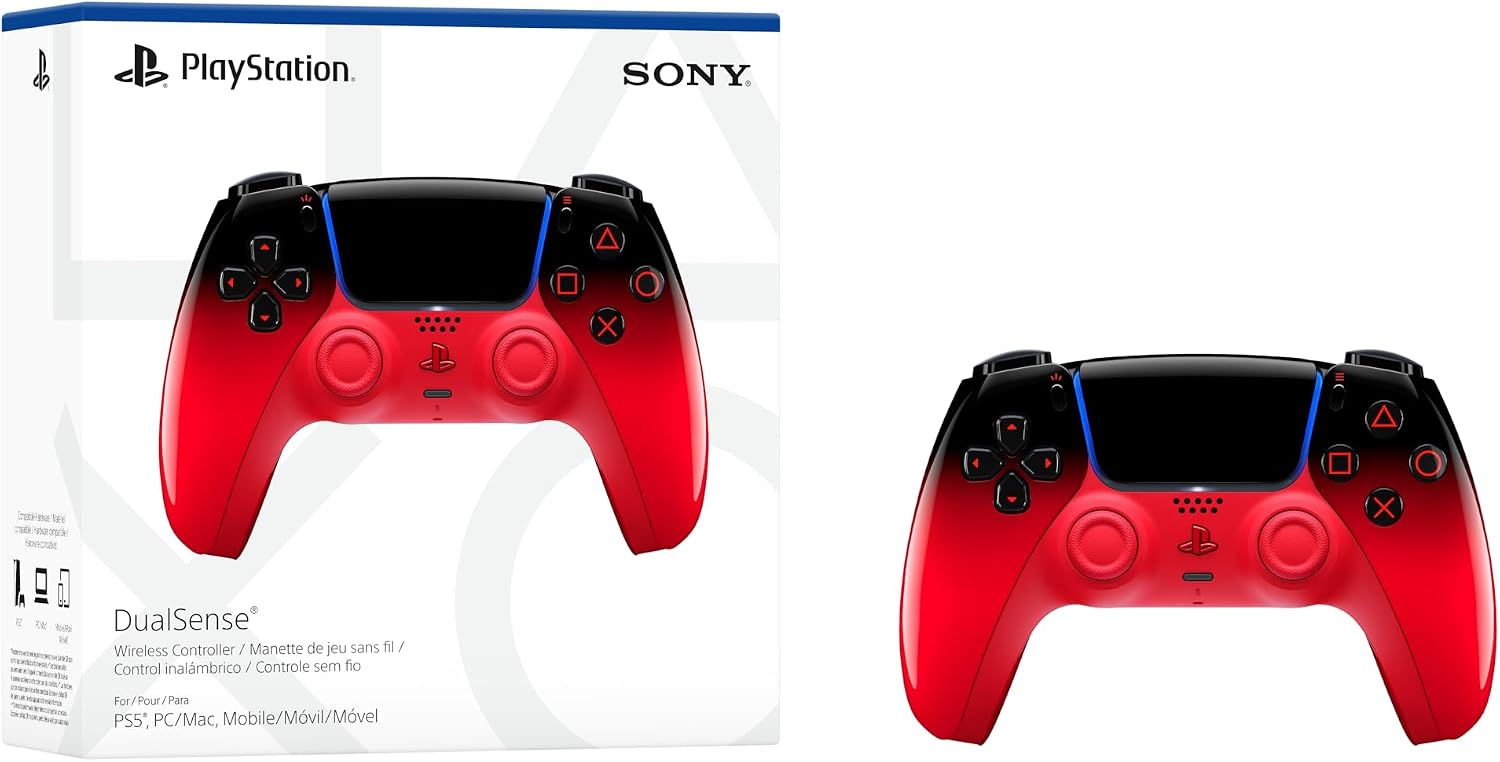 Controle sem fio PlayStation DualSense™ – Techno Red - Imagem 6