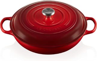 Le Creuset Grelha de ferro fundido esmaltado, 5 qt., Cerise