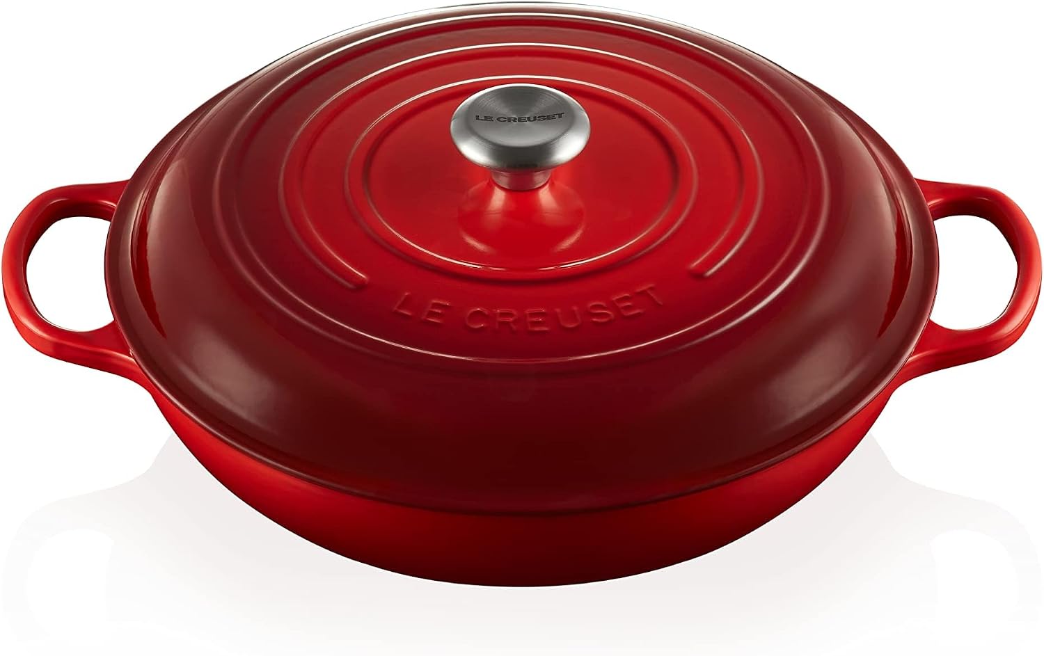 Le Creuset Grelha de ferro fundido esmaltado, 5 qt., Cerise