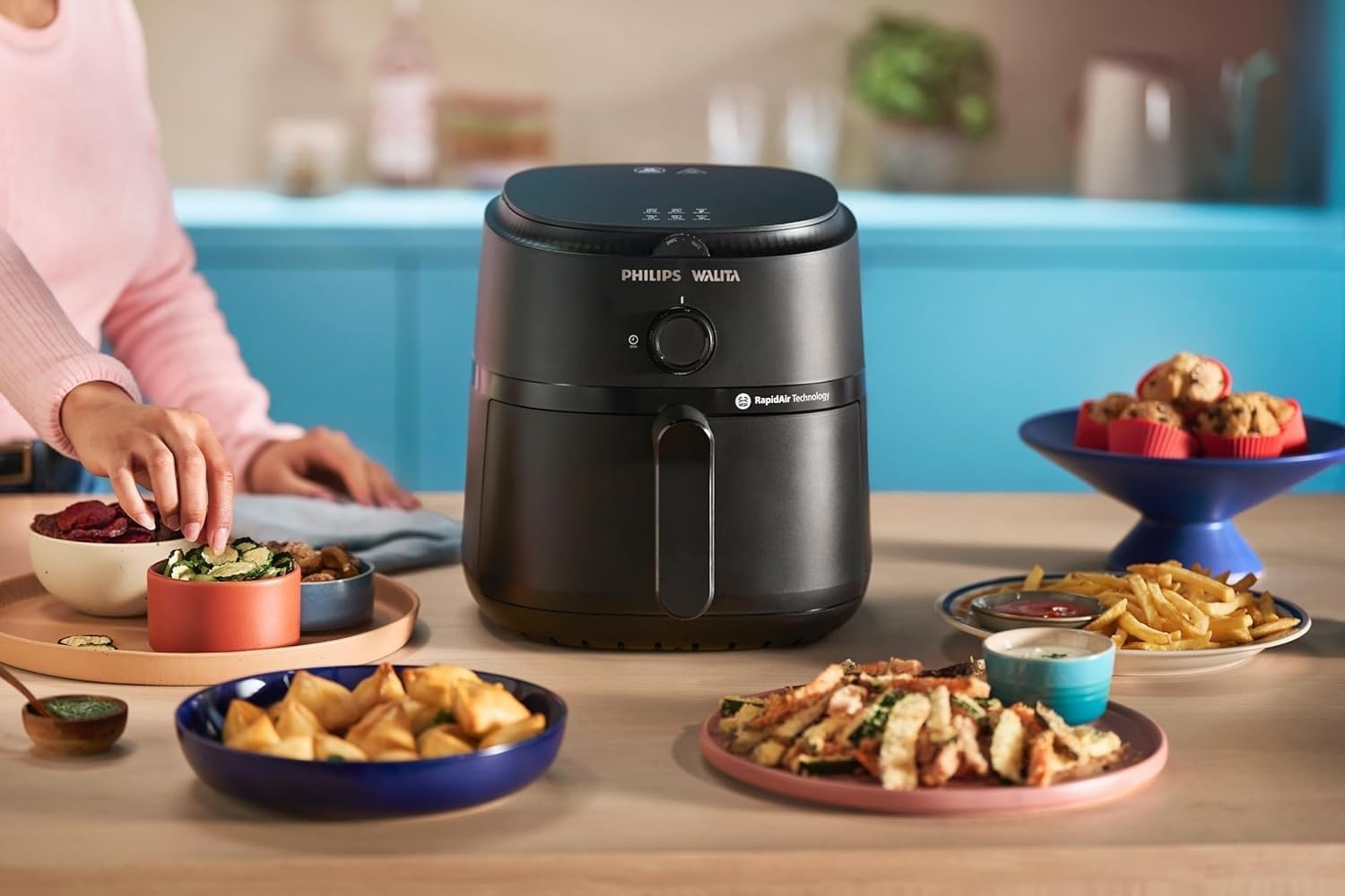 Philips Walita Fritadeira Airfryer Série 1000 XL 6,2L, Preta, 220V - Imagem 4