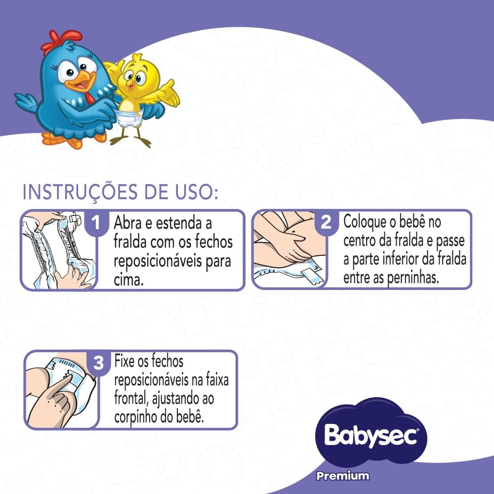 Fralda Babysec Premium Hiper XG 56 Unidades - Imagem 5