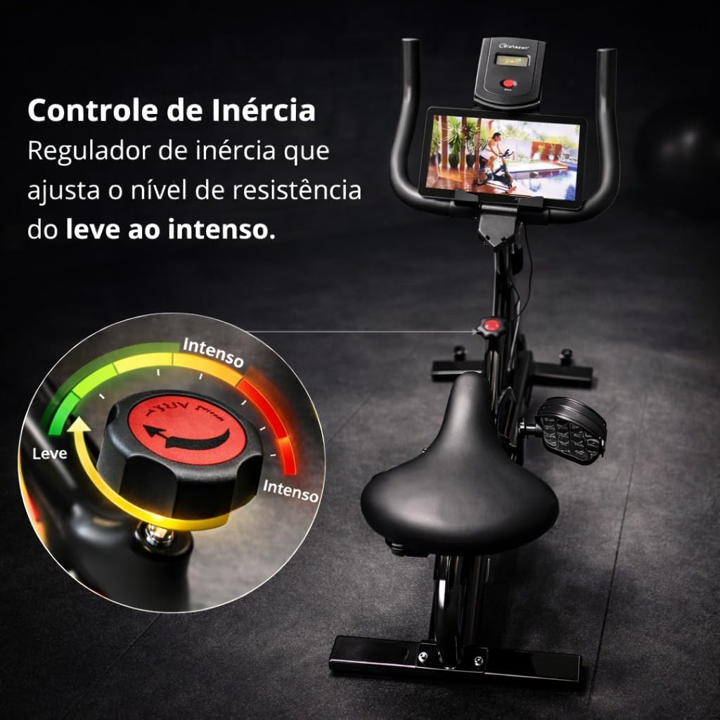 Bike Ergometrica Bicicleta Ergometrica Bike Spinning Silenciosa Vertical Modelo Premium - Imagem 6