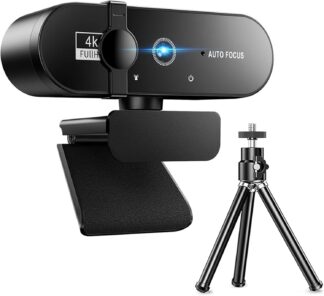 BEMMY Webcam 4K UHD com Foco Automático, Câmera USB Ultra HD para Computadores de Mesa e Laptops com Capa de Privacidade e Tripé (4K UHD) BEMMY Webcam 4K UHD com Foco Automático, Câmera USB Ultra HD para Computadores de Mesa e Laptops com Capa de Privacidade e Tripé (4K UHD)