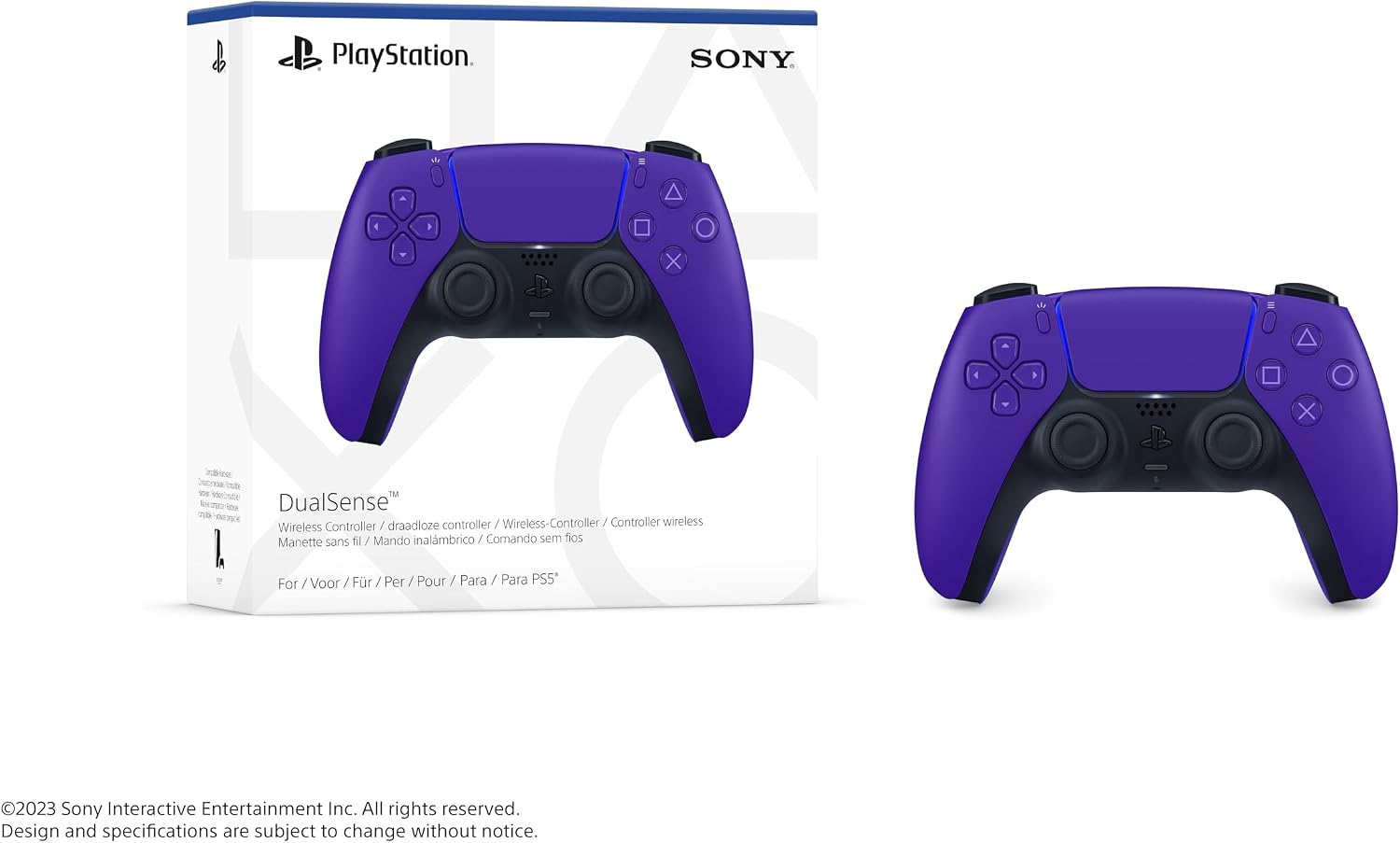 Controle sem fio PlayStation DualSense™ – Galactic Purple - Imagem 6