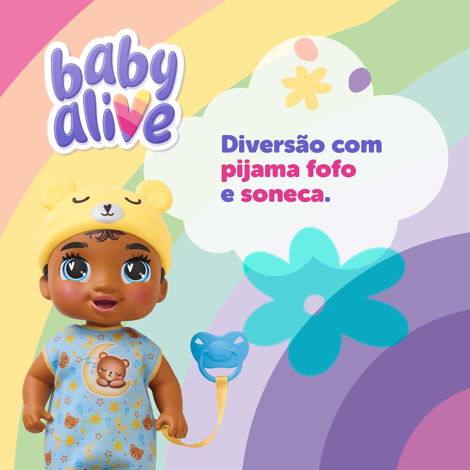 Baby Alive, Boneco, Pequenos Sonhos, Snooze Bear - Cabelos Pretos - Imagem 3