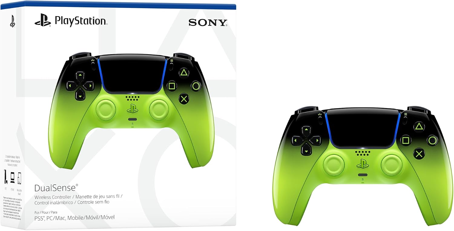 Controle sem fio PlayStation DualSense™ – Remix Green - Imagem 6