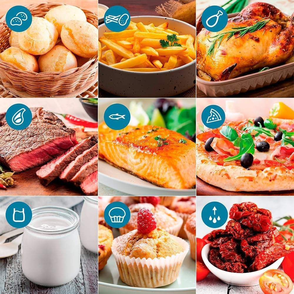 Philips Walita Fritadeira Airfryer Forno 12 Litros, Preta, 110V - Imagem 9