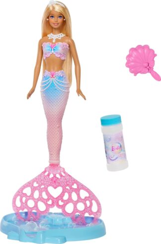 Boneca Barbie Sereia Que Cria Bolhas De Verdade