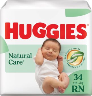 Huggies Fralda Descartável Premium Natural Care RN – 34 Un Huggies Fralda Descartável Premium Natural Care RN – 34 Un