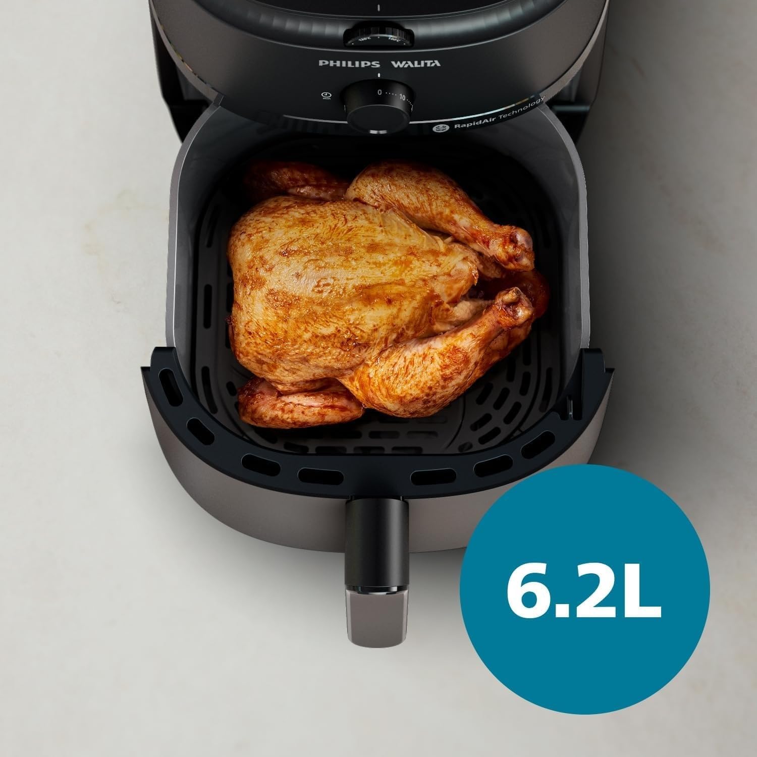Philips Walita Fritadeira Airfryer Série 1000 XL 6,2L, Preta, 220V - Imagem 6