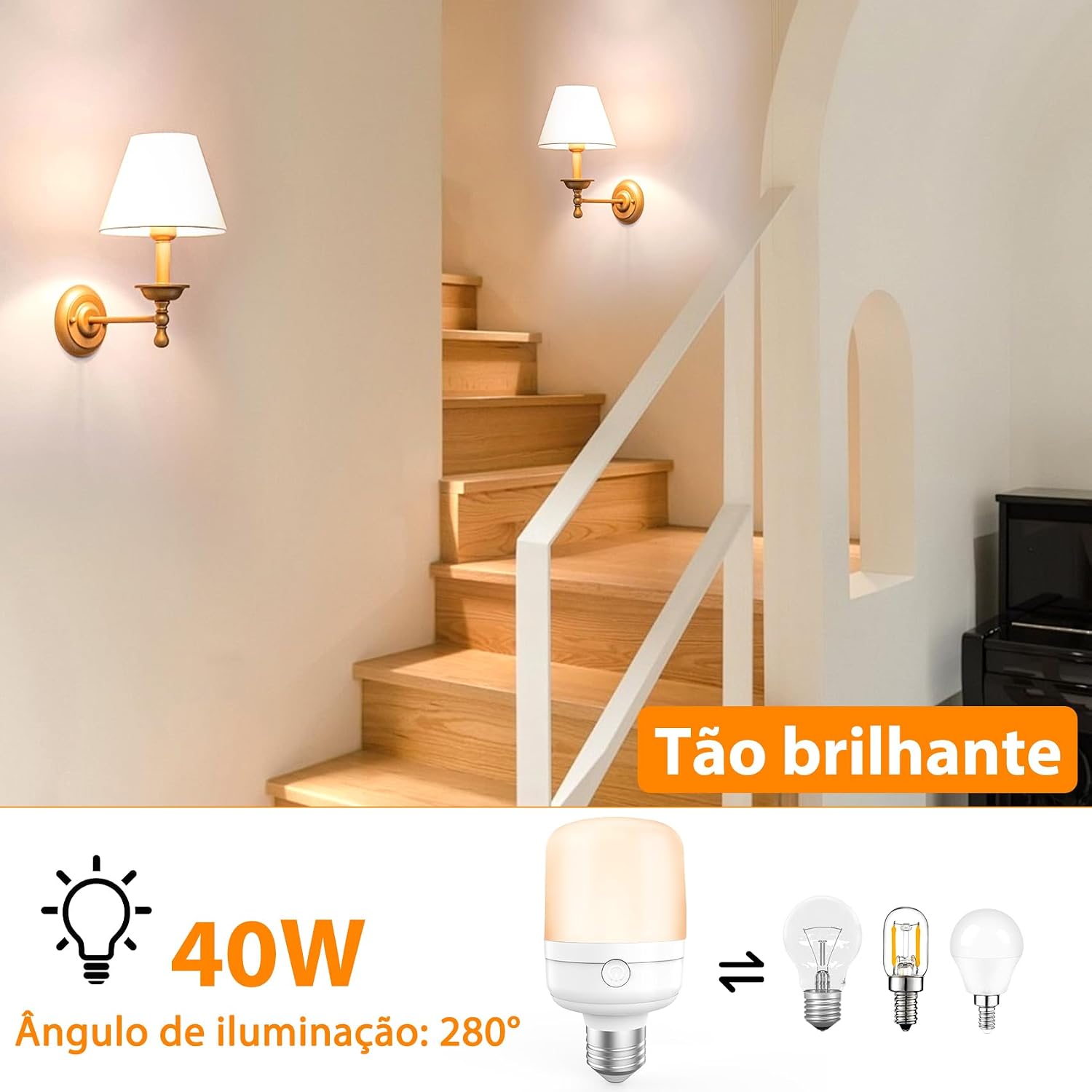Tobeape Lâmpada Recarregável E27 Magnética, Controle Remoto, Kit 2 Unidades - Imagem 5