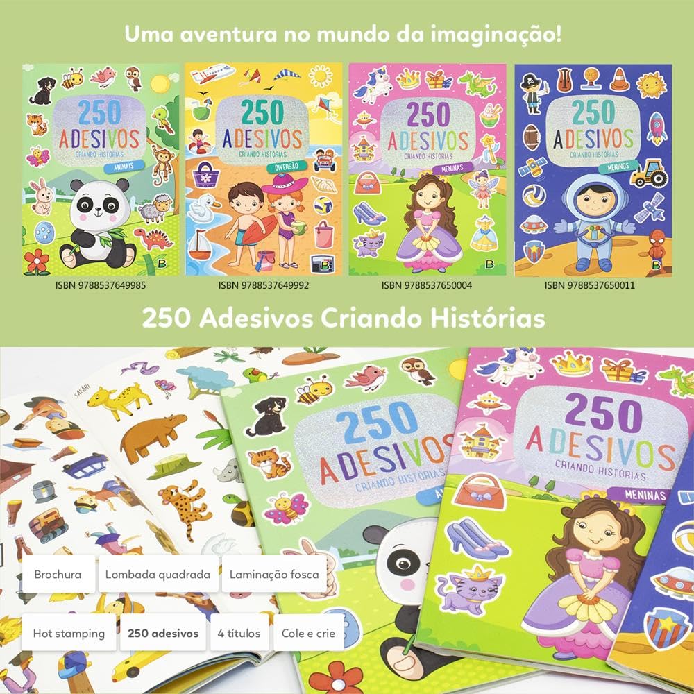 250 Adesivos - Criando Histórias: Diversão - Imagem 6