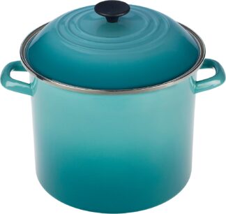 Le Creuset Stockpot 22 cm Aço Carbono Esmaltado Azul Caribe