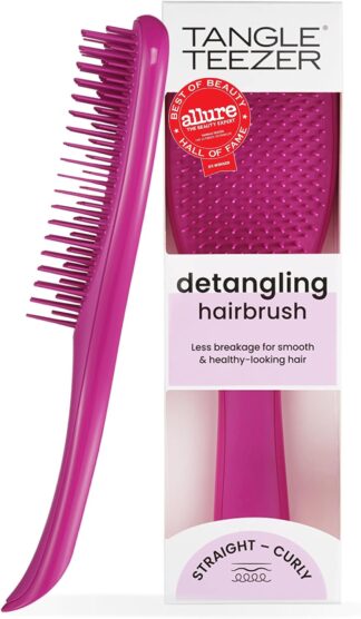 Tangle Teezer – Escova de cabelo desembaraçadora The Ultimate Detangler para todos os tipos de cabelo. Cor: Rosa Tangle Teezer – Escova de cabelo desembaraçadora The Ultimate Detangler para todos os tipos de cabelo. Cor: Rosa