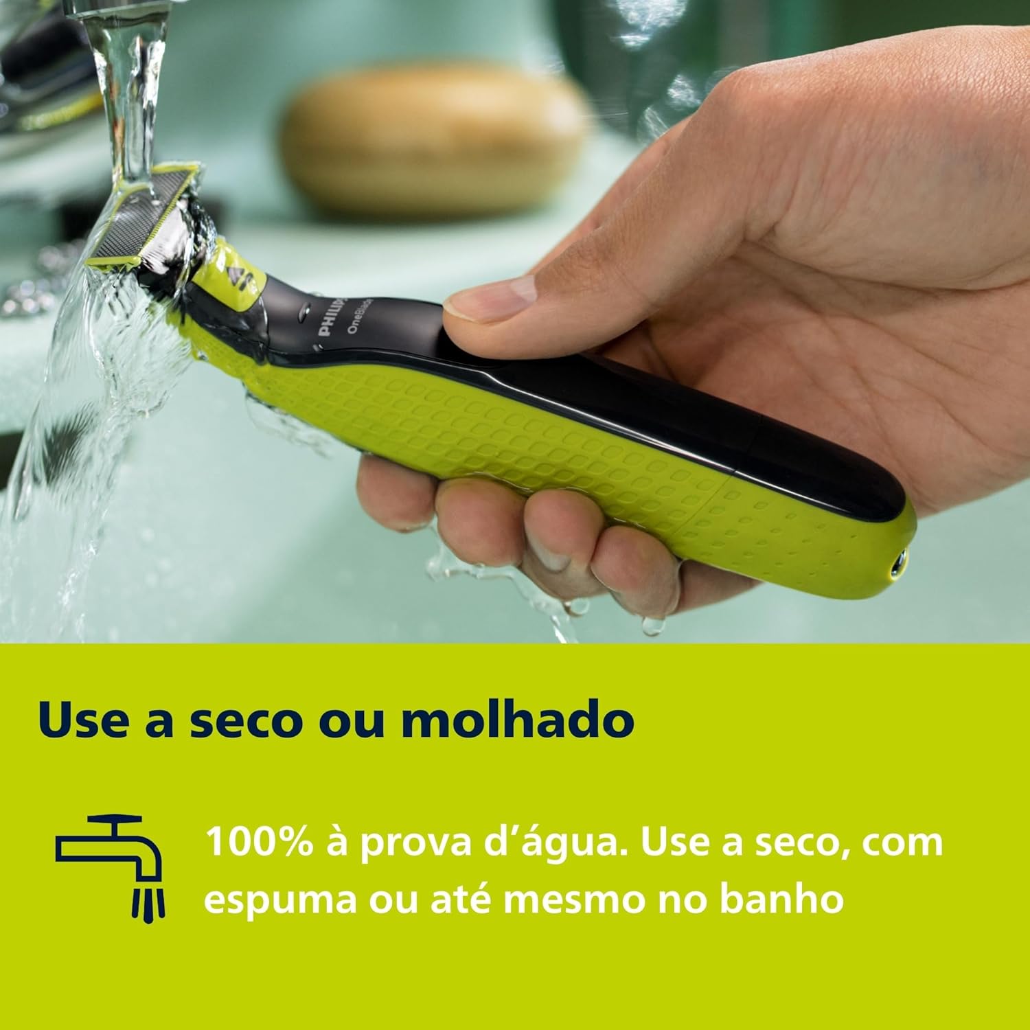 Philips OneBlade Barbeador e Aparador Elétrico: Raspa, Apara e Contorna - Imagem 5
