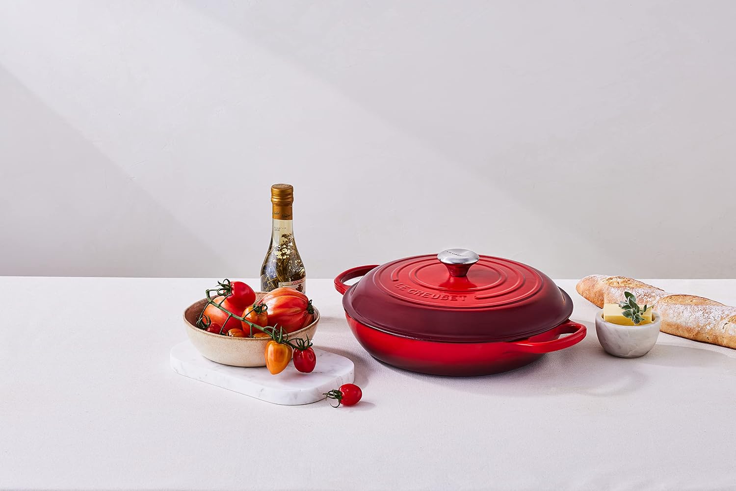 Le Creuset Grelha de ferro fundido esmaltado, 5 qt., Cerise - Imagem 6