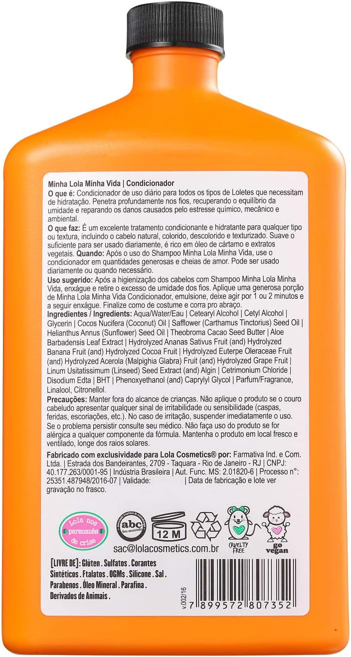 Minha Lola Minha Vida Condicionador 500ml , Lola Cosmetics - Imagem 5
