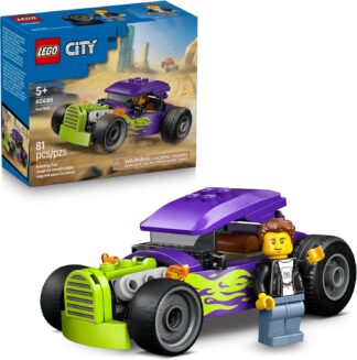 LEGO City Hot Rod de Carro de Corrida com Minifigura 60485 (81 Peças)