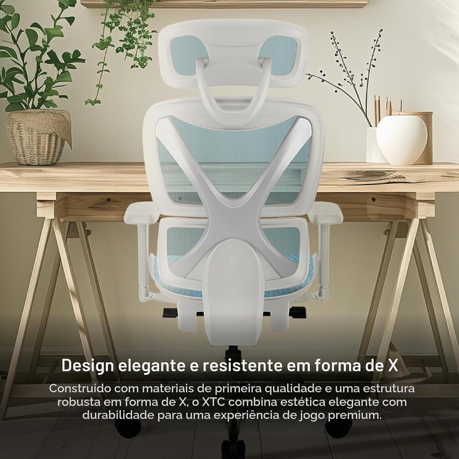 Cadeira Ergonômica XTC Chroma Azul/Branco ThunderX3 - Imagem 7