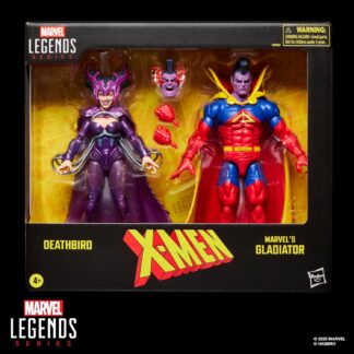 Marvel Legends Series X-Men, conjunto duplo de figuras de ação Deathbird e Marvel’s Gladiator