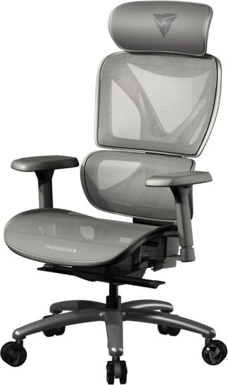 Cadeira Ergonômica XTC Mesh Cinza ThunderX3