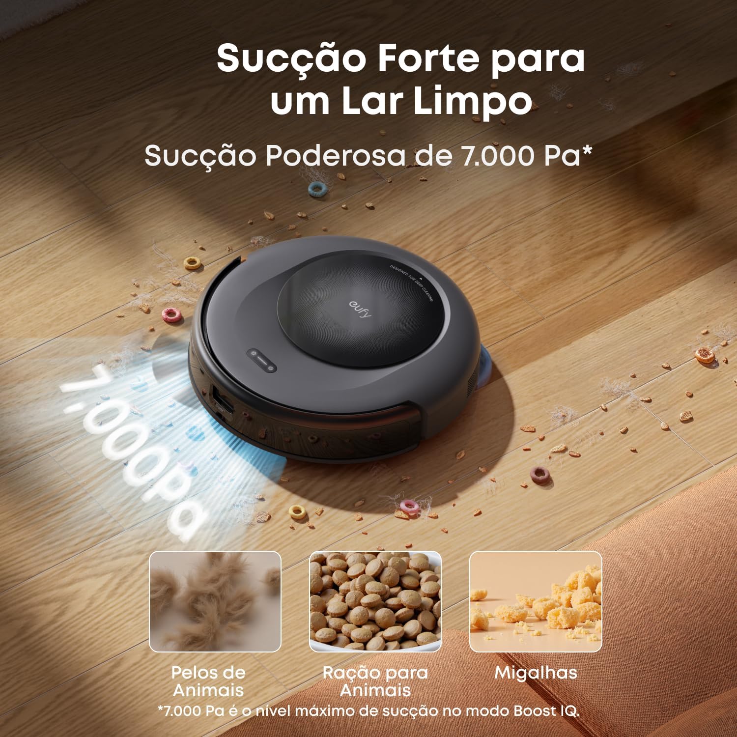 eufy C20 Omni Robô Aspirador e Passa Pano,Autolimpante,Navegação Laser,220V - Imagem 4