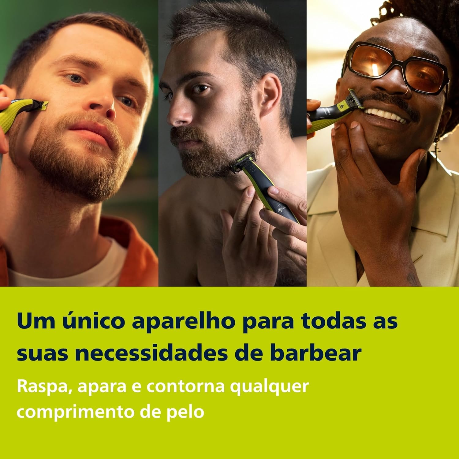 Philips OneBlade Barbeador e Aparador Elétrico: Raspa, Apara e Contorna - Imagem 2