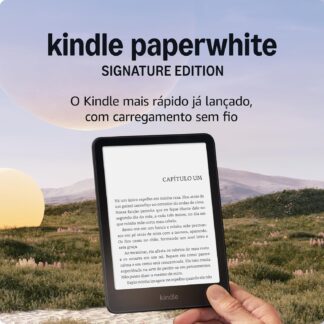 Kindle Paperwhite Signature Edition 32 GB (Geração mais recente) – O Kindle mais rápido já lançado, com luz frontal autoadaptável, carregamento sem fio e bateria que dura semanas – Cor Preta Metálica Kindle Paperwhite Signature Edition 32 GB (Geração mais recente) – O Kindle mais rápido já lançado, com luz frontal autoadaptável, carregamento sem fio e bateria que dura semanas – Cor Preta Metálica