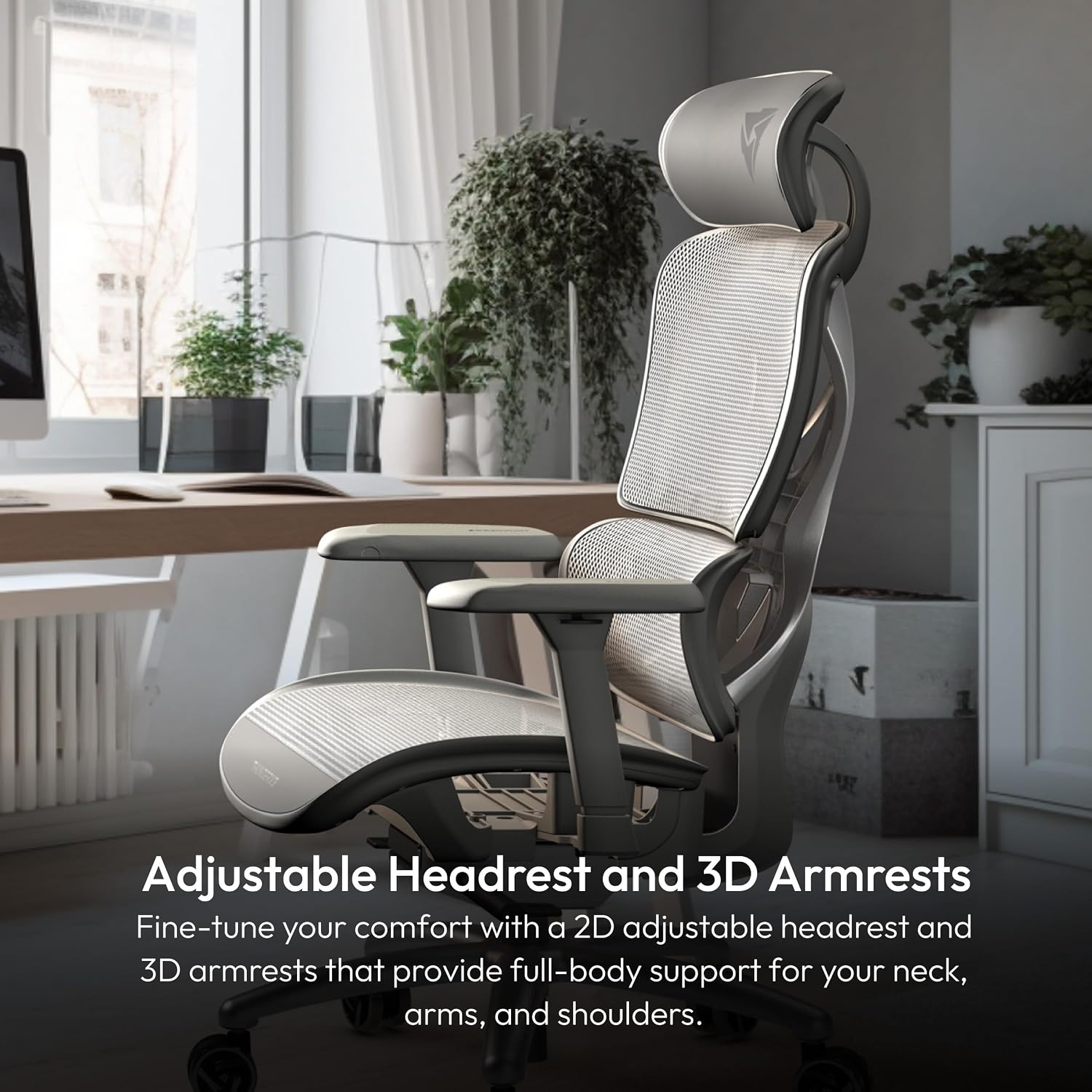 Cadeira Ergonômica XTC Mesh Cinza ThunderX3 - Imagem 6