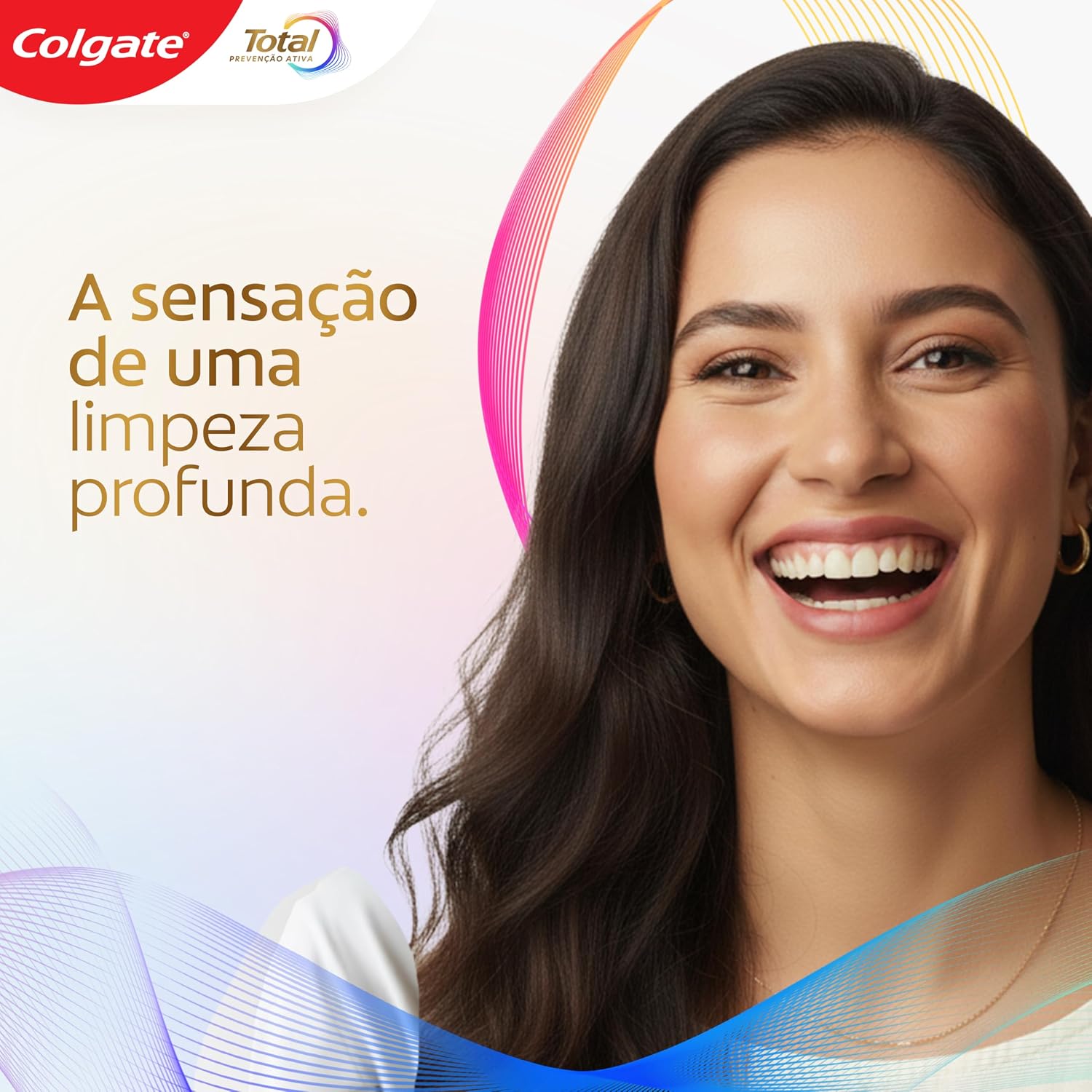 Colgate Total Original Mint Creme Dental com Flúor, 2x180g - Imagem 2