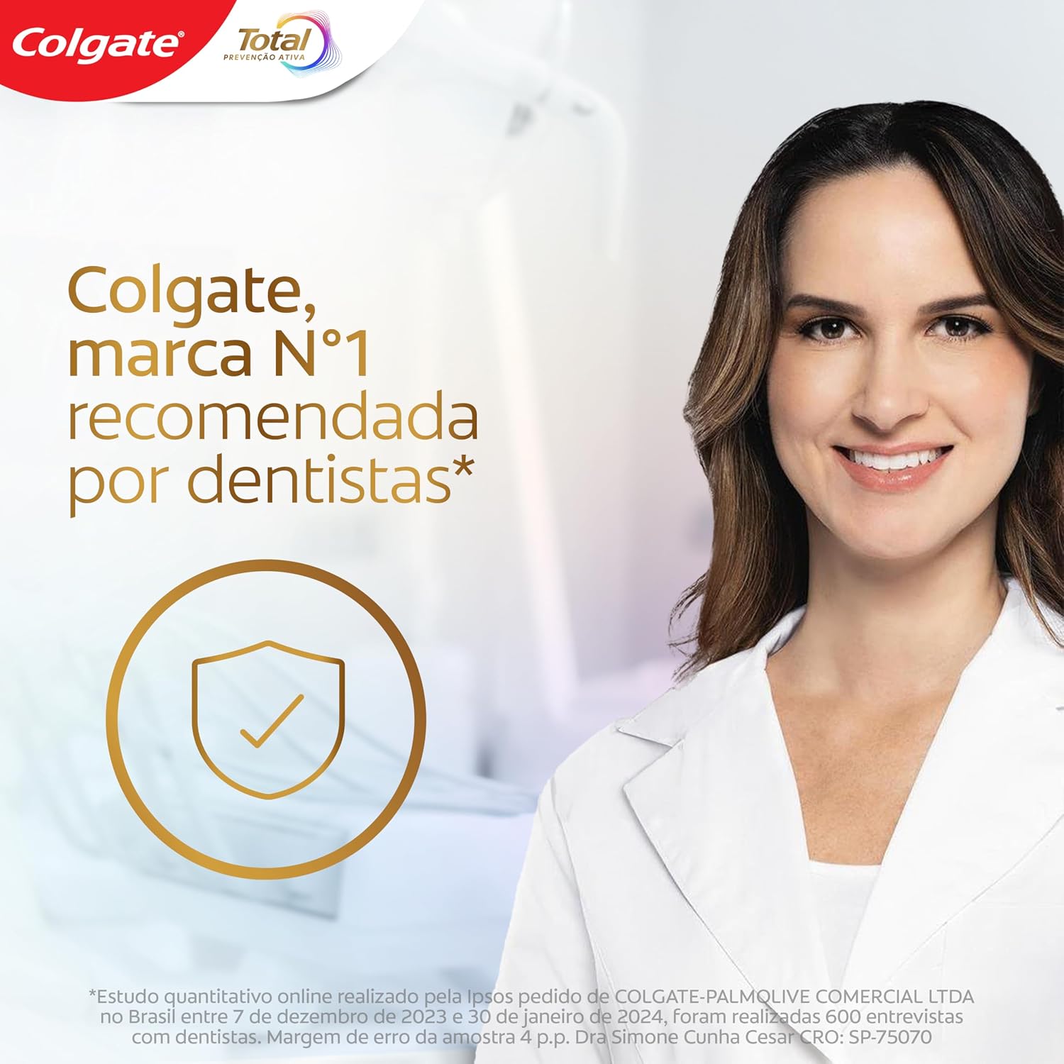 Colgate Total Original Mint Creme Dental com Flúor, 2x180g - Imagem 7