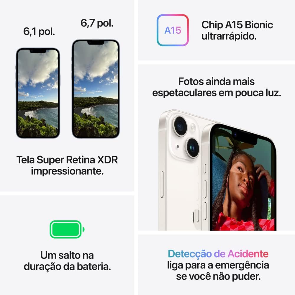 Apple iPhone 14 (128 GB) – Roxo (Seminovo) - Imagem 5