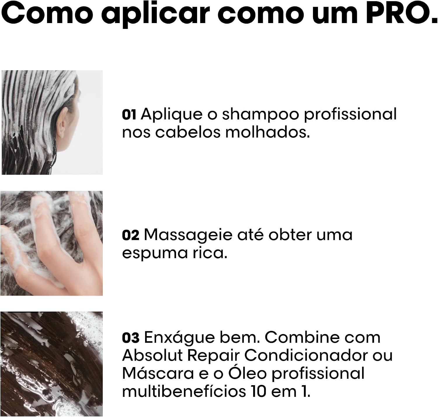 Shampoo L’Oréal Professionnel Absolut Repair Serie Expert, 1L - Imagem 4