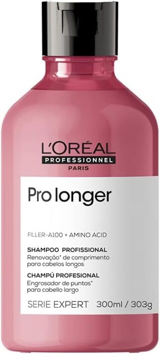 L’Oréal Professionnel Shampoo Pro Longer | Reduz a Quebra e a Aparência de Pontas Duplas | Adiciona Volume e Brilho | Para cabelos finos e com afinamento