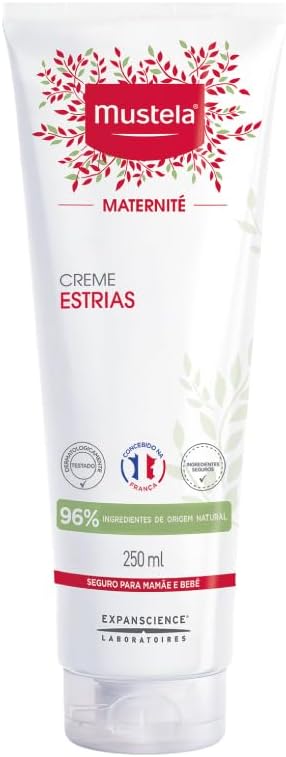 Mustela Creme Estrias 250ml – Hidrata e Acalma a Sensação de Coceira – Com 96% de Ingredientes de Origem Natural – Mustela Maternité Mustela Creme Estrias 250ml – Hidrata e Acalma a Sensação de Coceira – Com 96% de Ingredientes de Origem Natural – Mustela Maternité