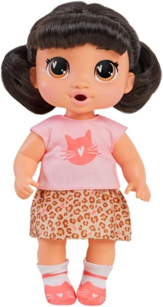 Baby Alive, Boneca, Minha Melhor Amiga, Katie Kat – Cabelos Pretos, Acessórios Inclusos, 28 cm – A partir de 3 Anos