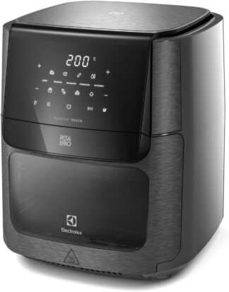 Electrolux Air Fryer Forno 5 x 1 12L 1700W Digital Espeto Giratório 2 Bandejas Antiaderentes 10 funções 7 Receitas aviso sonoro Fritadeira Elétrica sem Óleo Forno Bancada EAF90 Grafite 220V Electrolux Air Fryer Forno 5 x 1 12L 1700W Digital Espeto Giratório 2 Bandejas Antiaderentes 10 funções 7 Receitas aviso sonoro Fritadeira Elétrica sem Óleo Forno Bancada EAF90 Grafite 220V