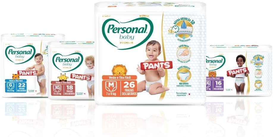 Personal Fralda Baby Premium Pants G, 62 Unidades - Imagem 5