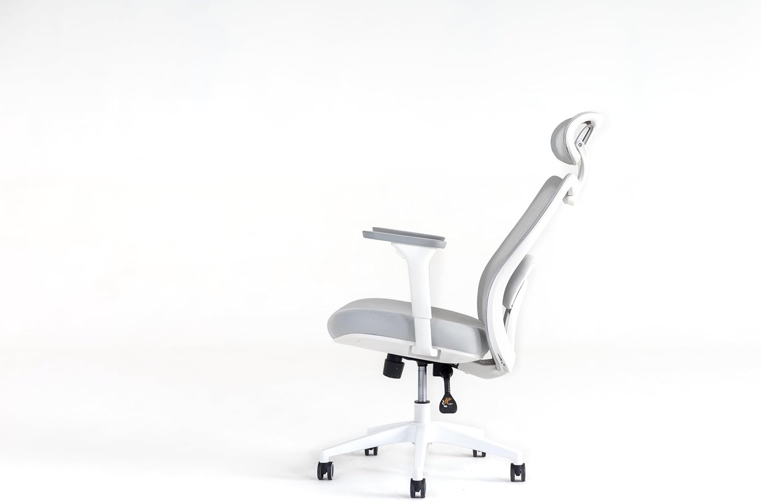 Cadeira Ergonômica Elements Astra Pro Cinza e Branca - Imagem 4