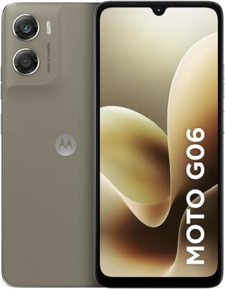 Smartphone Motorola Moto g06-128GB 4GB RAM + 8GB Ram Boost e Camera 50MP com AI Bateria de 5200 mAh Tela 6.9″ – Bege