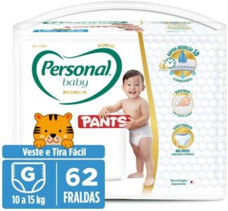 Personal Fralda Baby Premium Pants G, 62 Unidades Personal Fralda Baby Premium Pants G, 62 Unidades