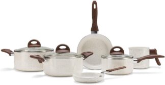 Brinox – Jogo de Panelas Antiaderente Ceramic Life 6 Peças Smart Plus – Vanilla