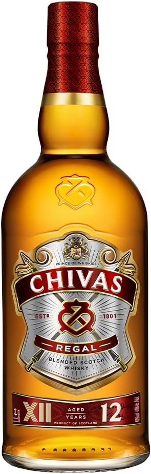 Whisky Chivas Regal 12 anos Blended Escocês – 1 litro Whisky Chivas Regal 12 anos Blended Escocês – 1 litro
