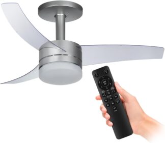 Ventilador de Teto Arno Ultimate Bivolt Prata VX15, 150W, Controle Remoto, 6 Velocidades, 4 Funções e Iluminação para 2 Lâmpadas Ventilador de Teto Arno Ultimate Bivolt Prata VX15, 150W, Controle Remoto, 6 Velocidades, 4 Funções e Iluminação para 2 Lâmpadas